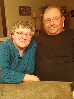 Sharon and Doug Brandt pose for a picture during Thanksgiving, 2015.