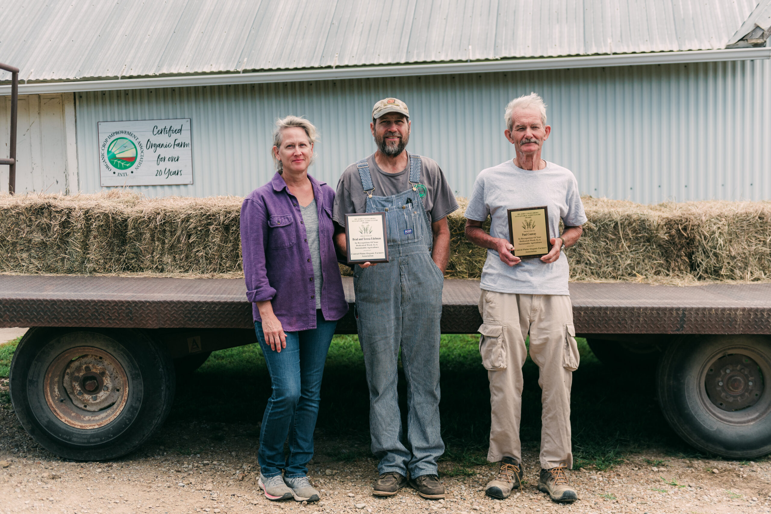 Sustainable Farming Award given to Edelman and Conway Award for sustainable farming practices given